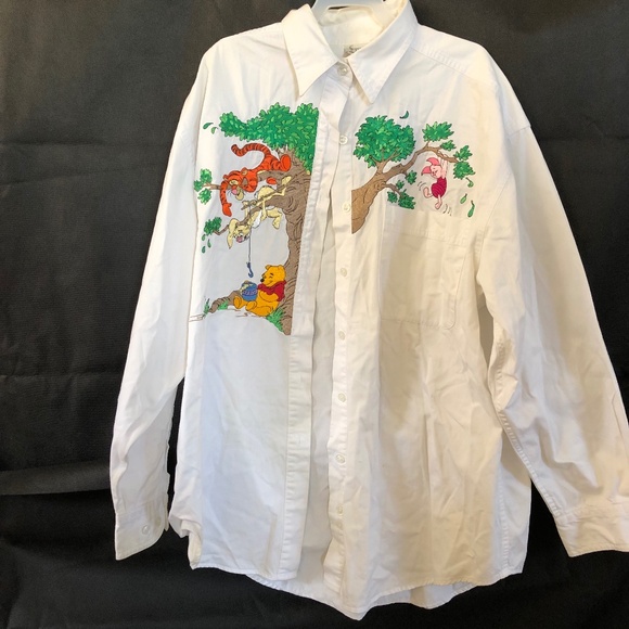 Disney Embroidered Shirt SZ  L 100% Cotton - Picture 2 of 4